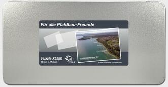 Geschenkdose zum Puzzle "Litzelstetter Pfahlbauufer"