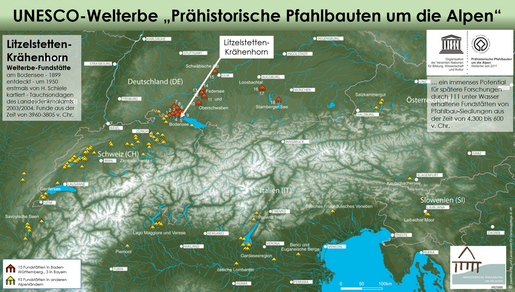 Entwurf für einen Blickfang zum Pfahlbau-Welterbe in Litzelstetten