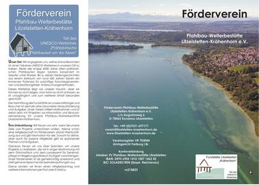 Flyer zum Förderverein Pfahlbau-Welterbestätte Litzelstetten-Krähenhorn, Version 23.08.2021