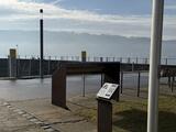 Metallstele mit QR-Codetafel in (Bodman-)Ludwigshafen