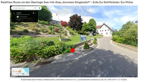 geplanter Info-Stop "Konstanz-Dingelsdorf" mit Metall-Stele