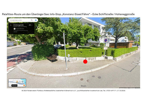 geplanter Info-Stop "Konstanz-Staad Fähre" mit Metall-Stele